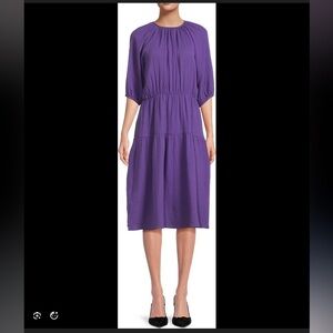 Renee C. Made in USA Cotton Tiered Dress Large